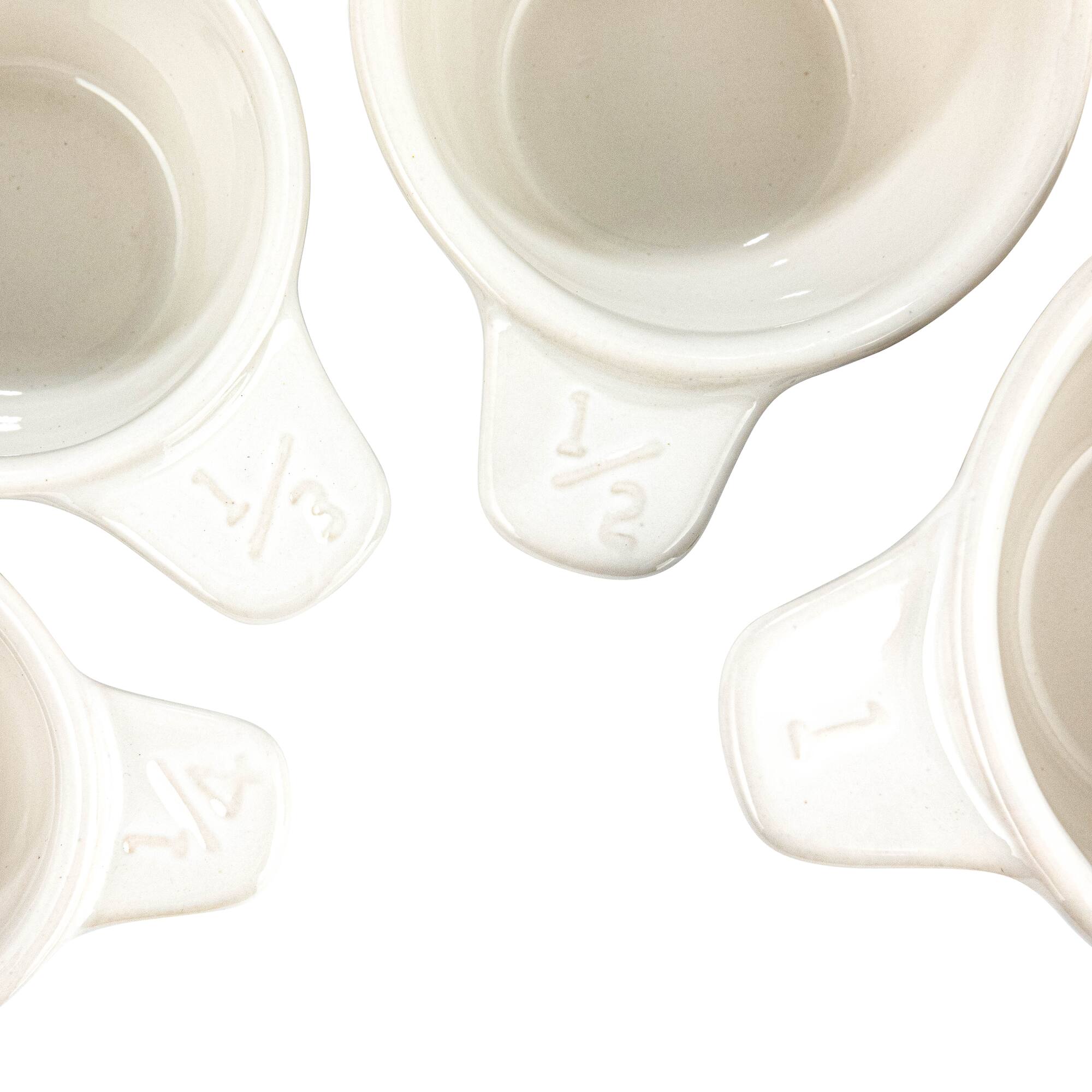 Hello Honey® Black & White Polka Dot Ceramic Measuring Cup Set
